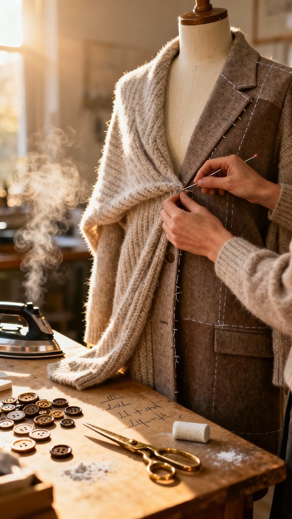 cozy oversized coatigan pattern