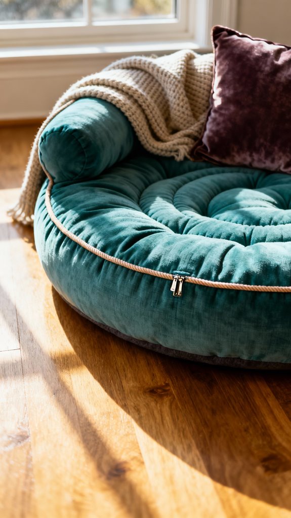 cozy round dog beds