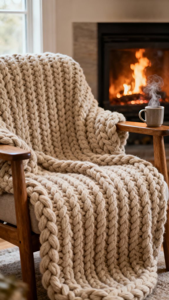 cozy single tone minimalist throws