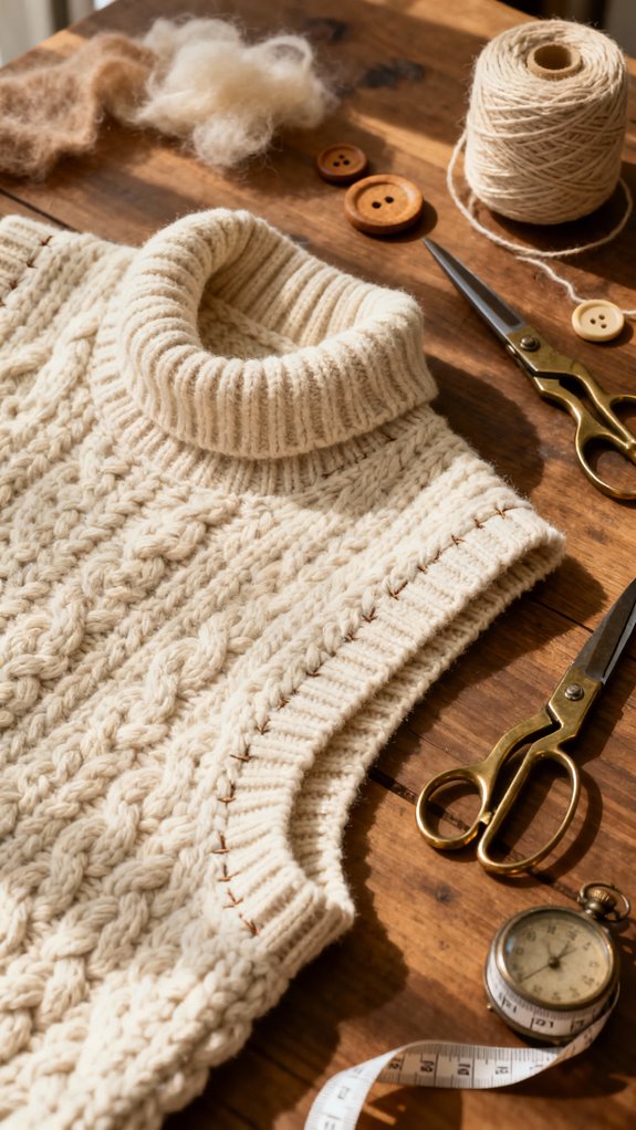cozy textured sweater vest