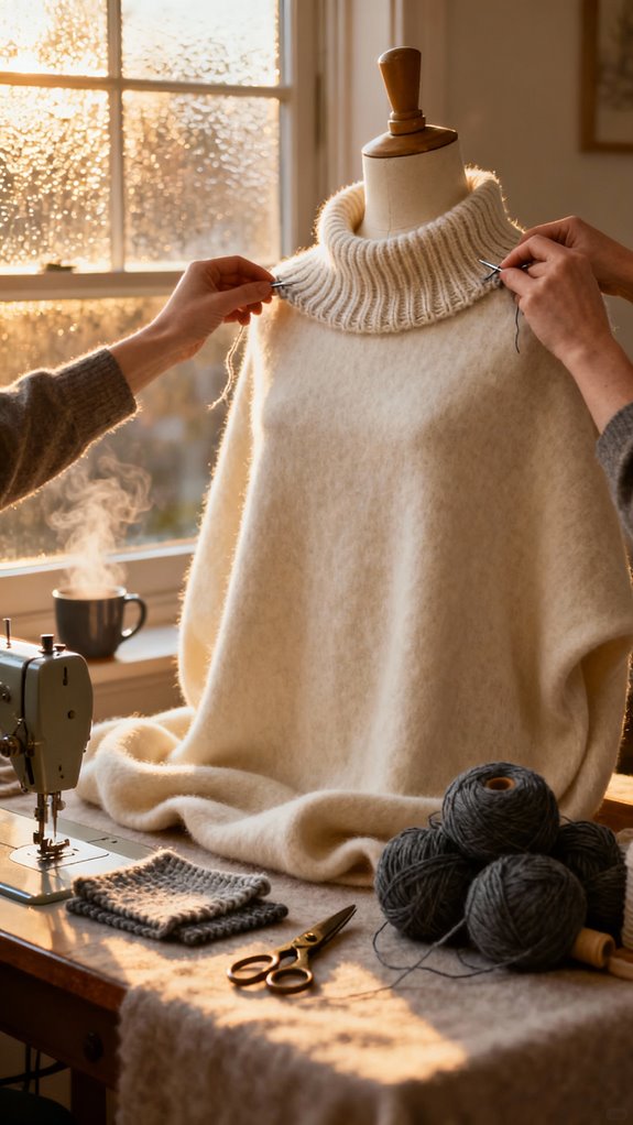 cozy turtleneck dress pattern