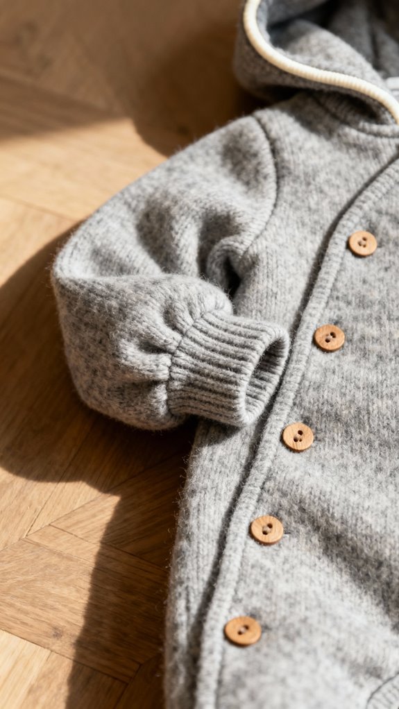 cozy winter baby romper