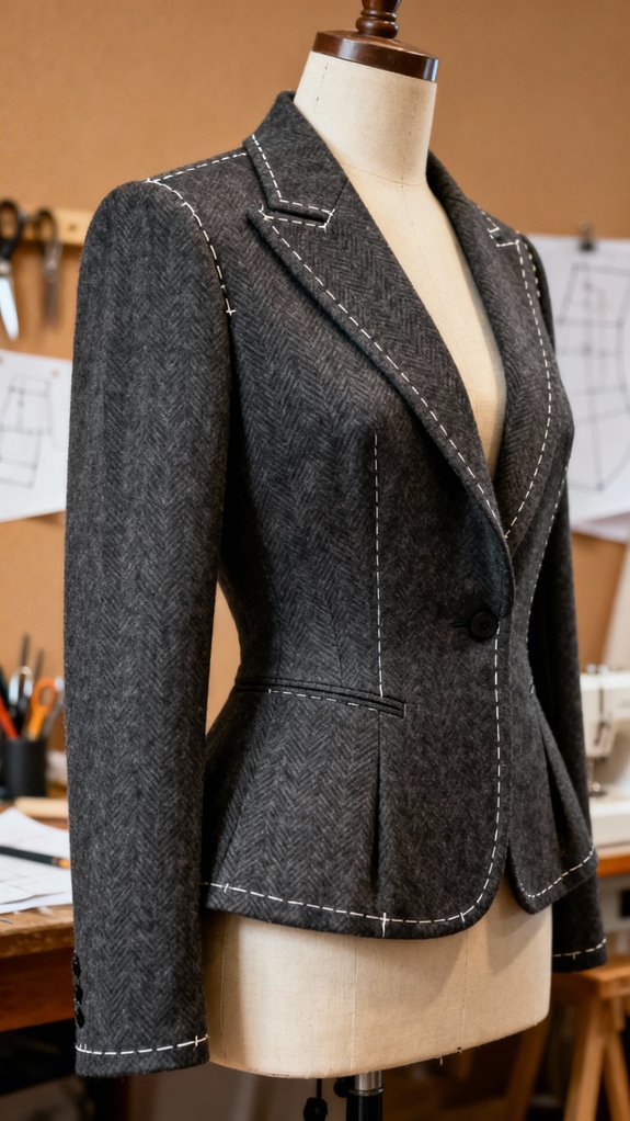 cropped blazer construction techniques