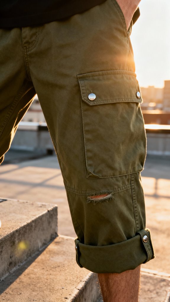 cropped cargo pants tutorial