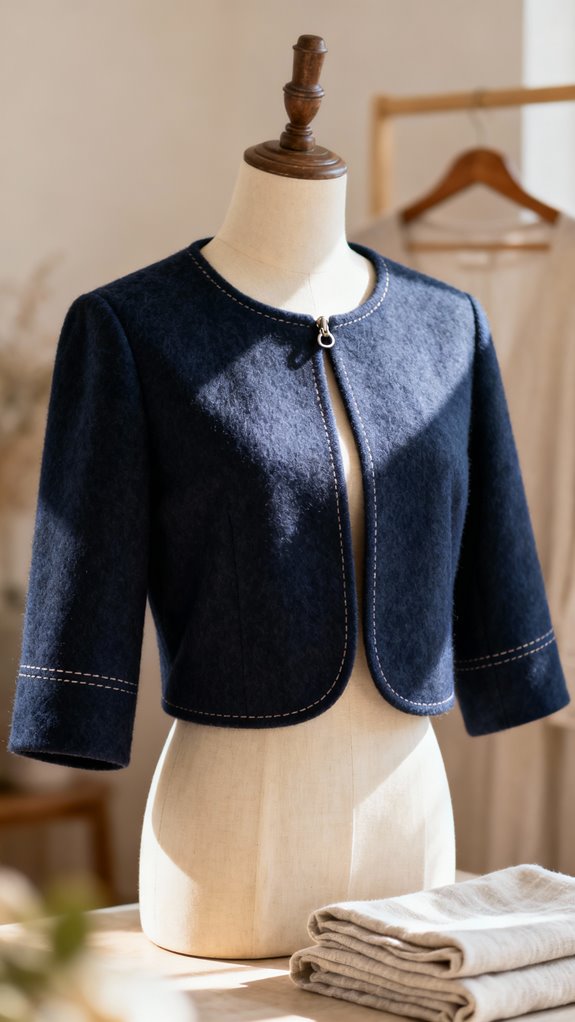 cropped open front bolero elegance