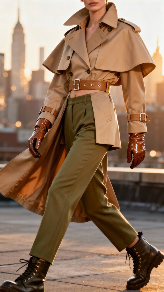 cropped trench coat versatility