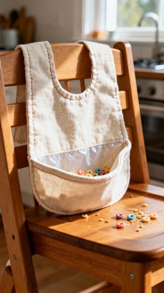 crumb catcher pocket bibs