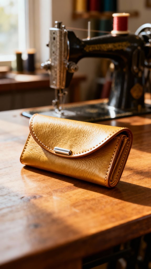curved flap wallet construction techniques