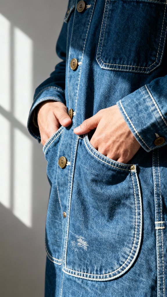 curved pockets enhance design