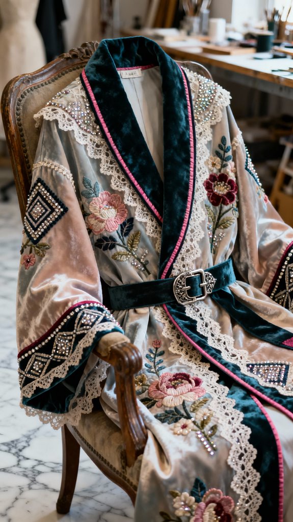 custom appliqu robe design