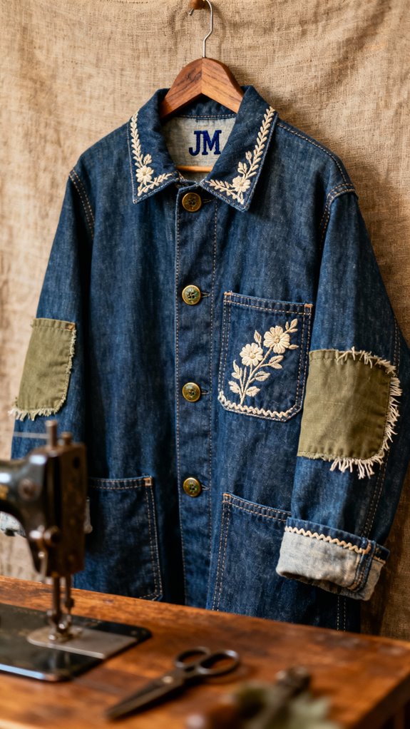 custom embroidered chore coat