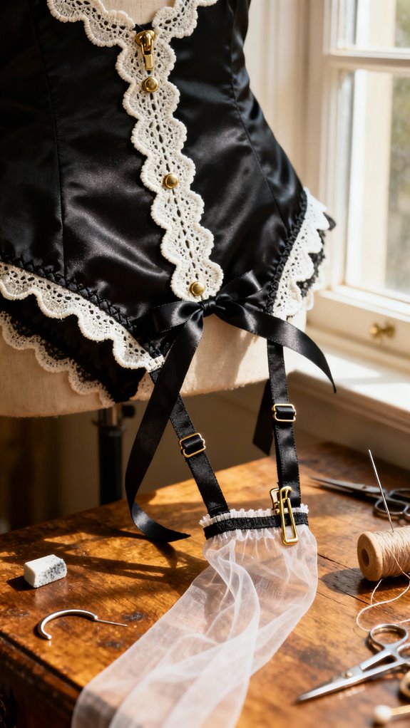 custom fit decorative garter belt