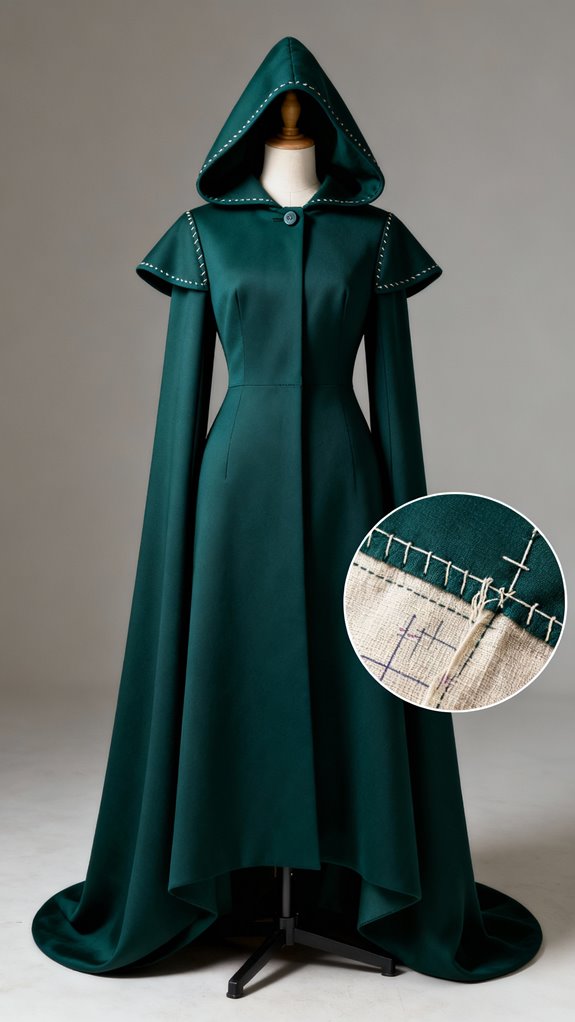 custom fit hooded cloak design