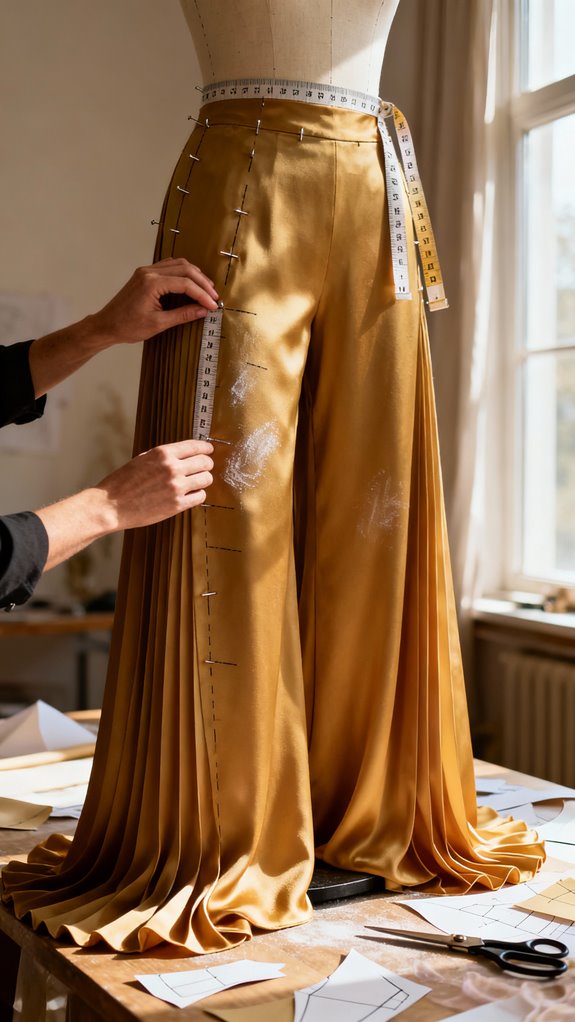 custom fit palazzo pants measurements