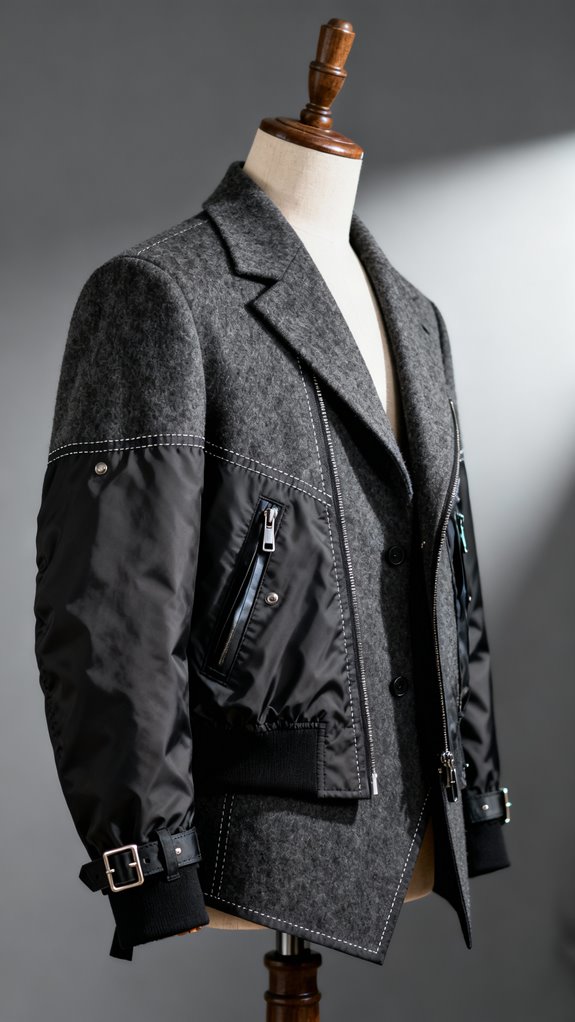 custom insulated hybrid jacket