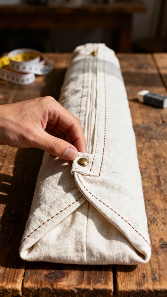 custom long baguette bag