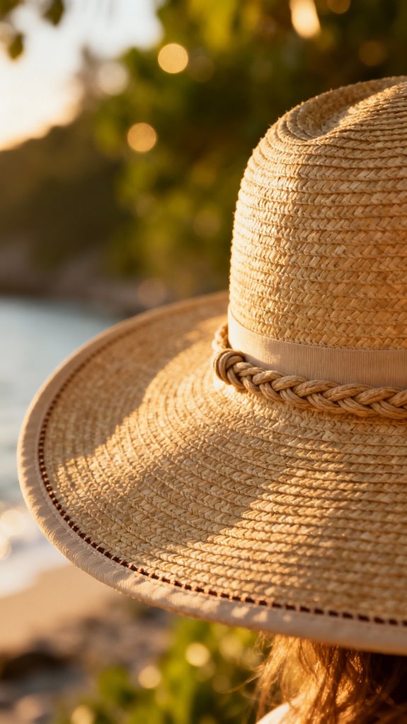 custom wide brimmed sun hat