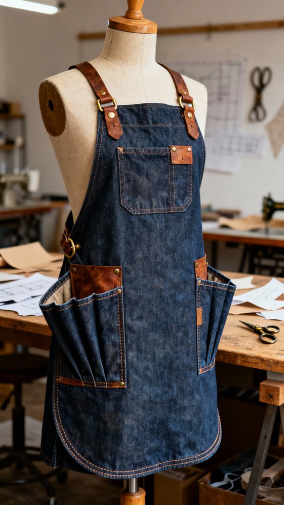 customizable adjustable cobbler apron