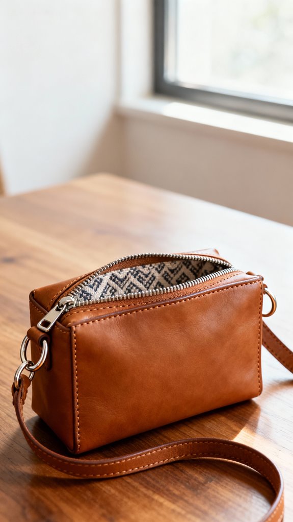 customizable boxy zipper bag