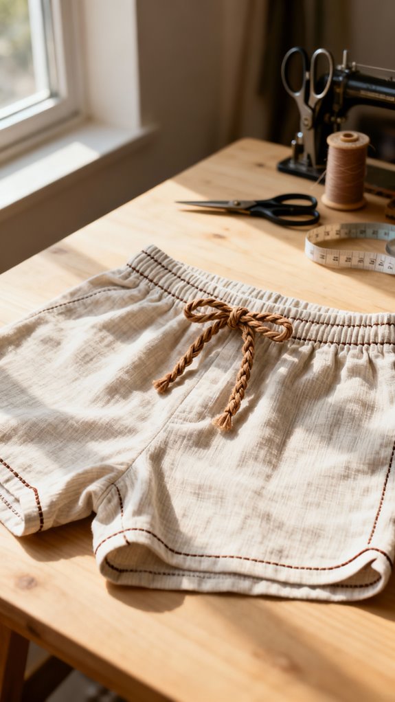 customizable drawstring waist shorts