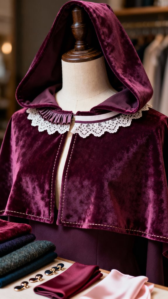 customizable hooded capelet options