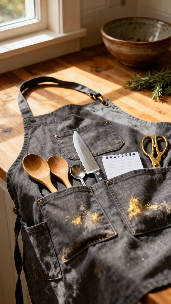 customizable kitchen apron pockets