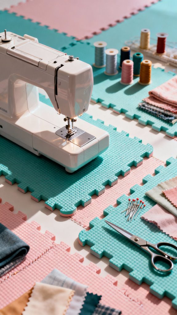 customizable modular sewing mats