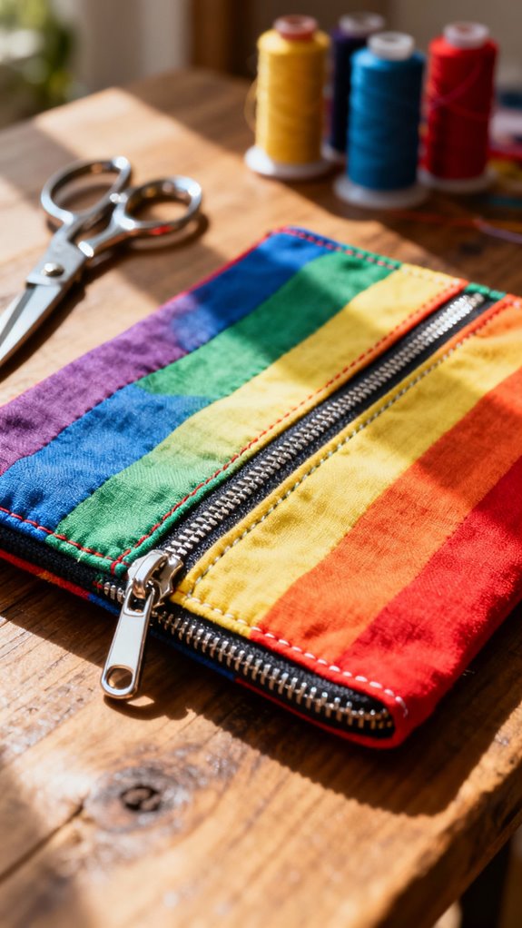 customizable pride flag pouch