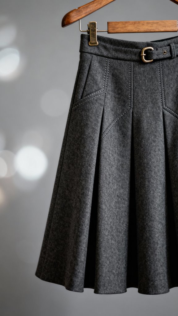 darted a line skirt design
