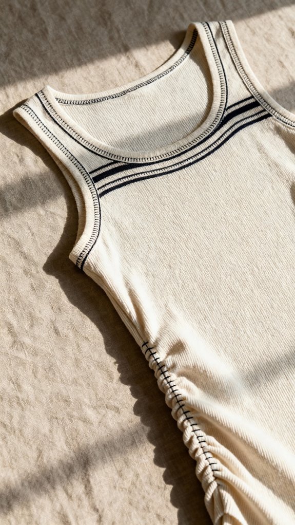 decorative binding tank tops