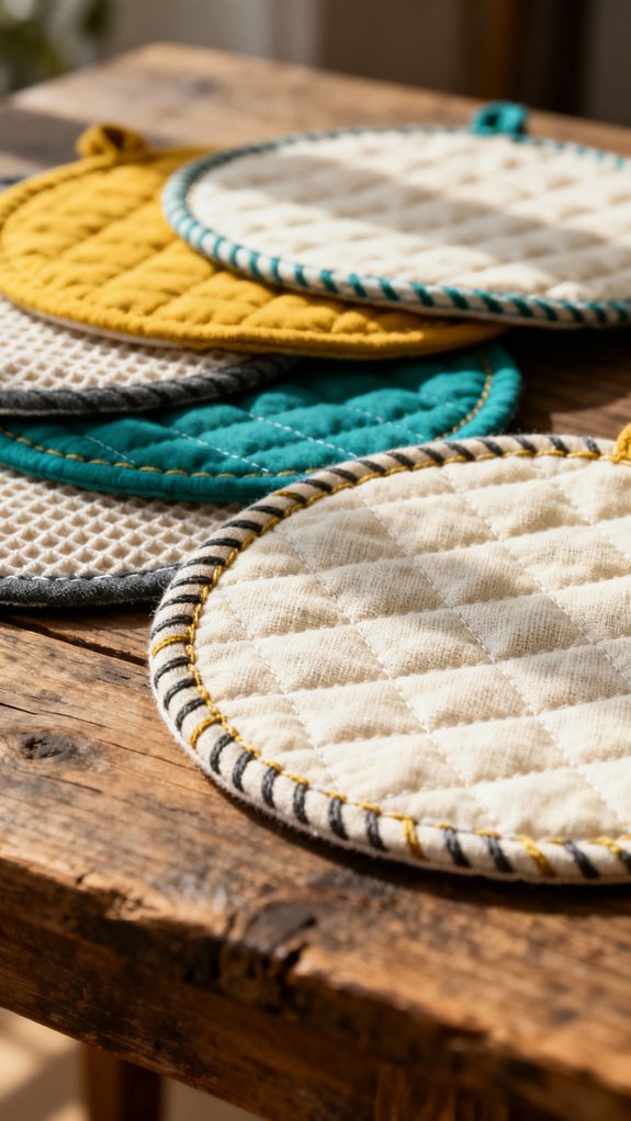 decorative heat resistant hot pads