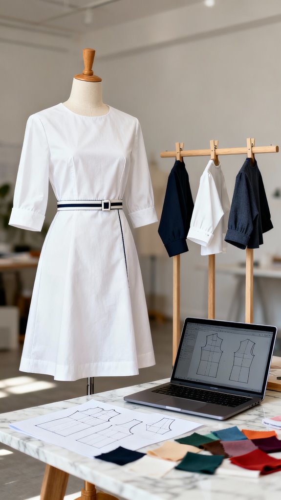 digital a line dress patterns