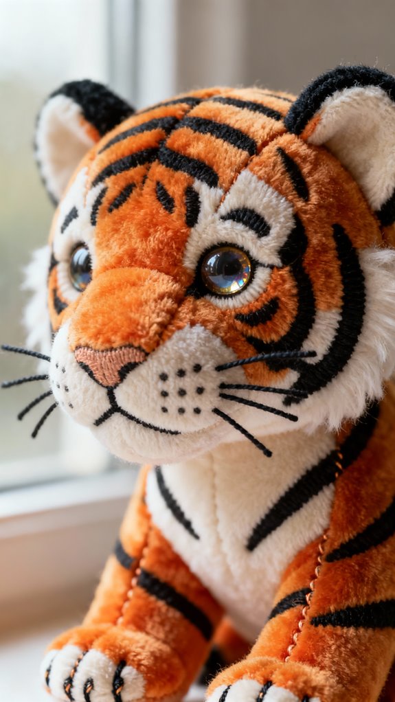 dimensional striped tiger cub