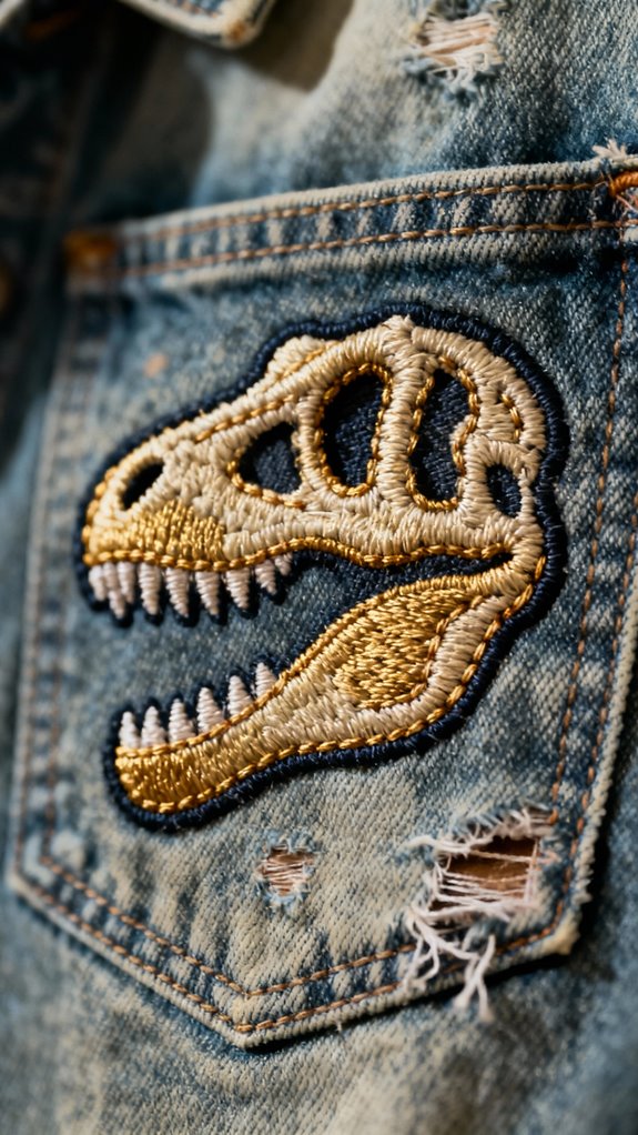 dinosaur appliqu s for mending