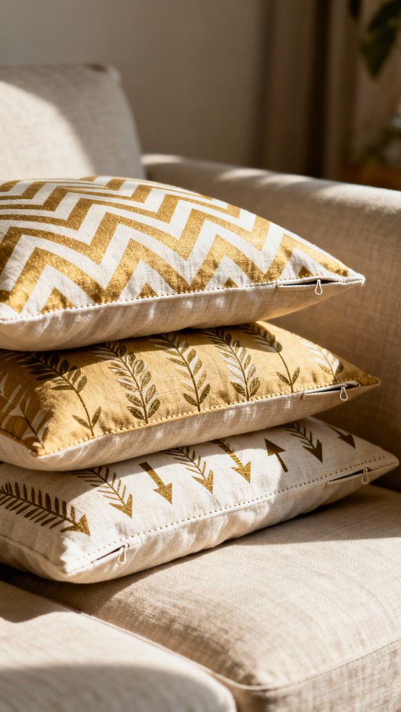 directional fabric pillowcase assembly