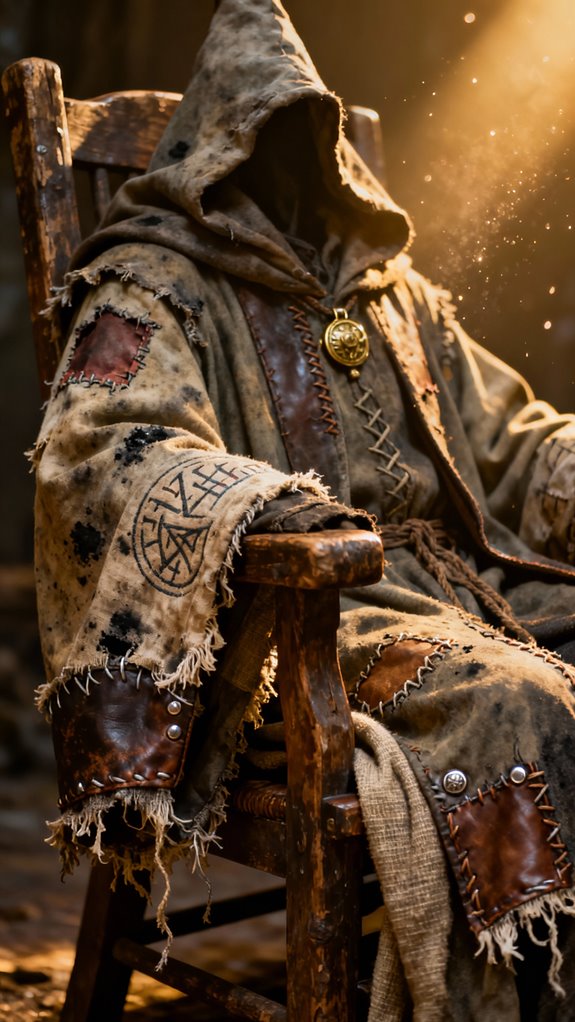 distressed vintage wizard robes