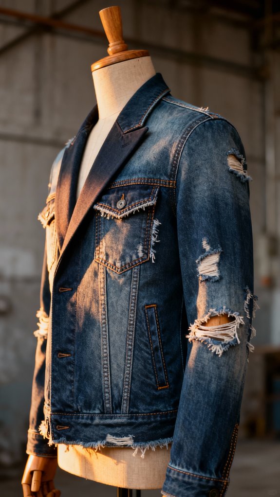 diy distressed denim jacket