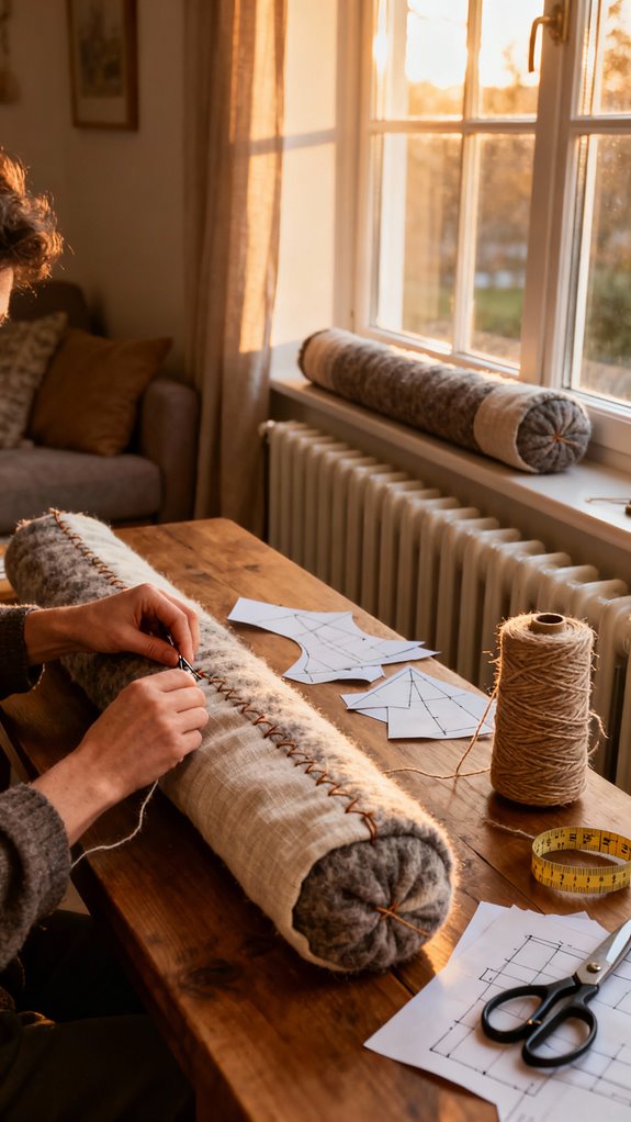 diy draft blockers for warmth