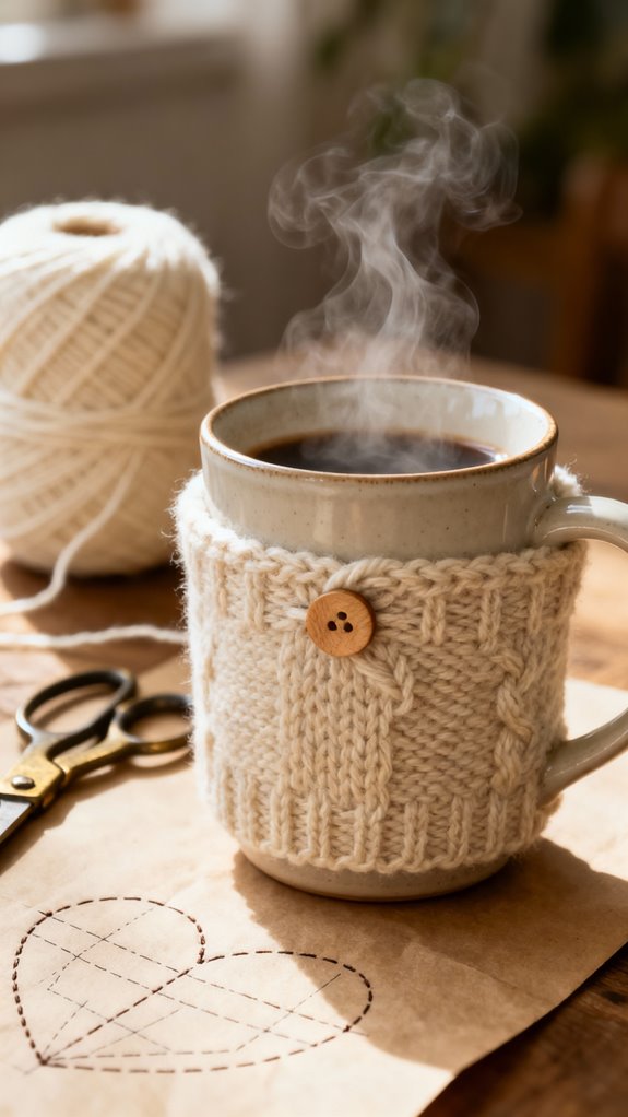 diy reusable coffee cozy