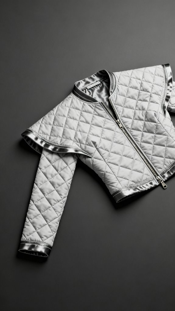 dolman sleeve quilted jacket