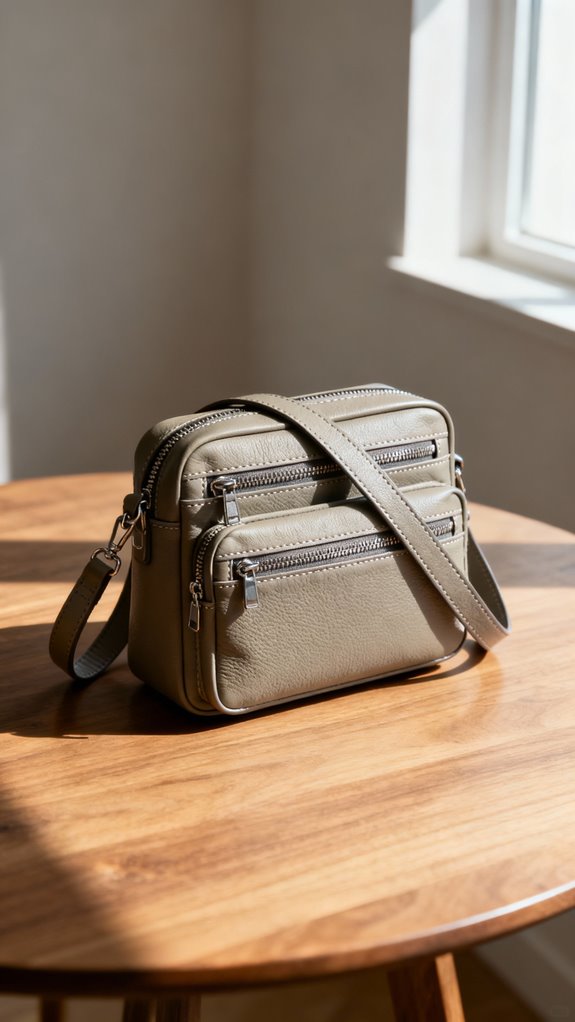 double compartment crossbody bag