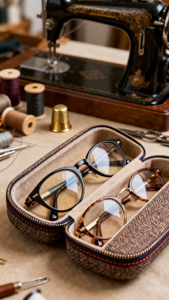 double eyeglasses case design