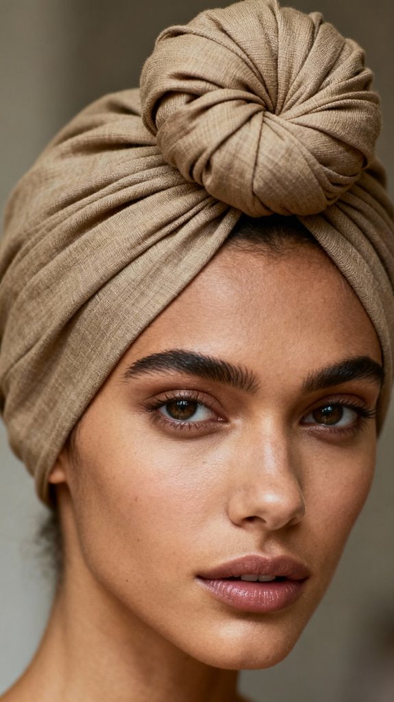 dramatic front knot technique