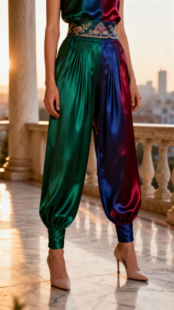 dressy harem pants styling