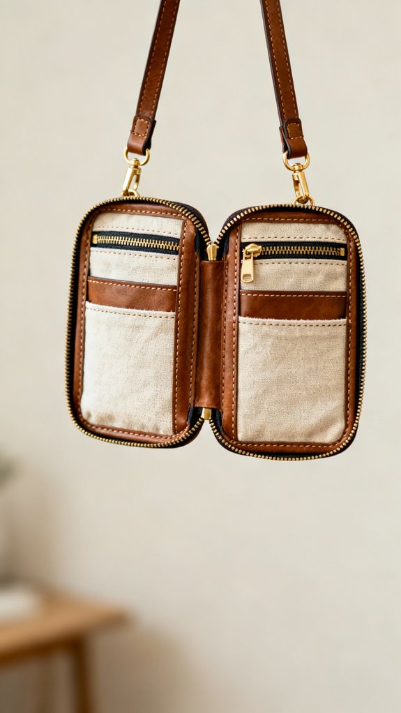 dual compartment organizer bag