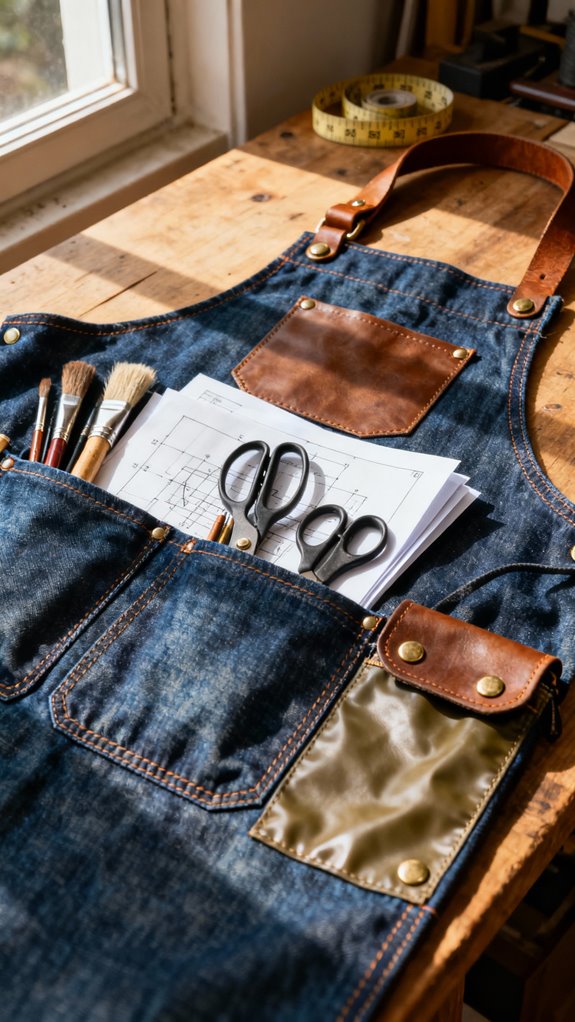 durable crafting apron design