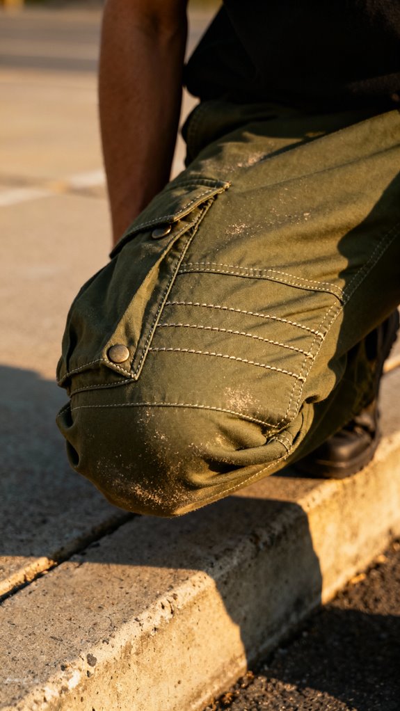 durable double topstitched cargo pants