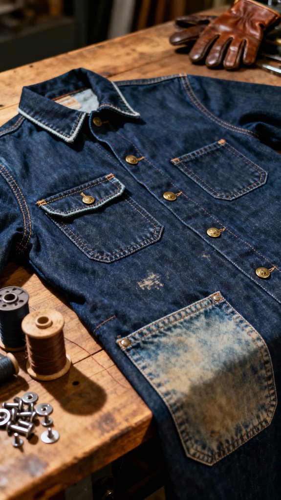 durable heavyweight denim jacket
