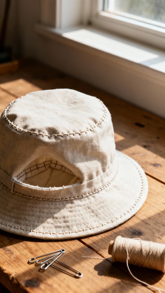 durable lined bucket hat