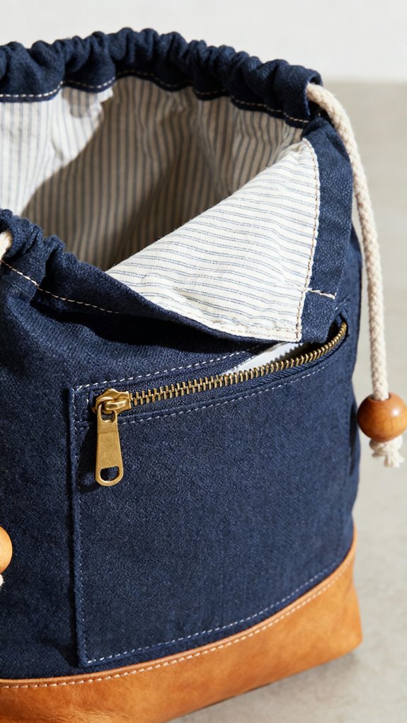 durable lined gym bag